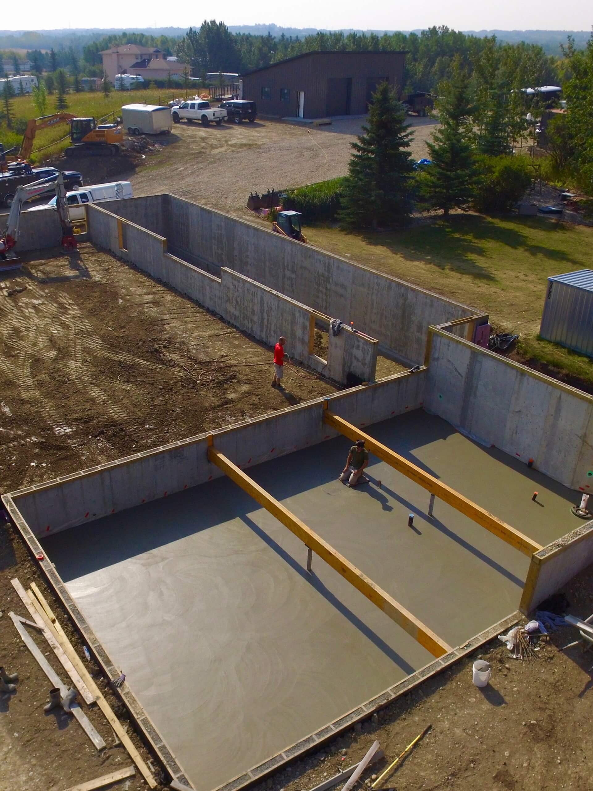 engineered foundation for new gymnasium and guest suite
